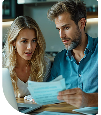 People discussing financial plans